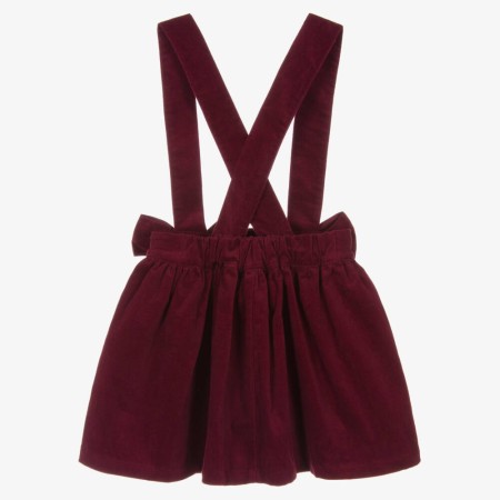 Burgundy velvet skirt with straps Burgundy velvet skirt with straps