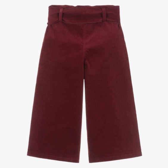 Bordeaux velvet pants