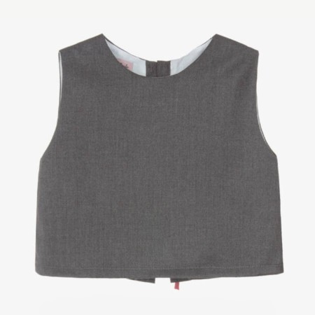 Grey bow blouse Grey bow blouse