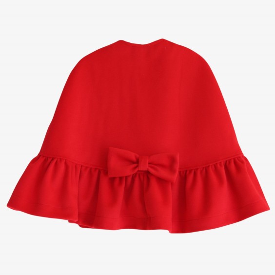 Red cape with bow 