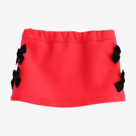 Red skirt with bows Red skirt with bows