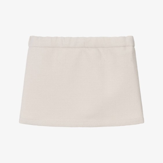 Ivory skirt with pockets
