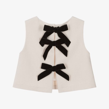 Ivory bow blouse Ivory bow blouse