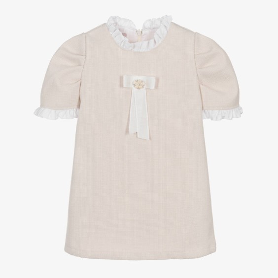 Ivory dress with bow