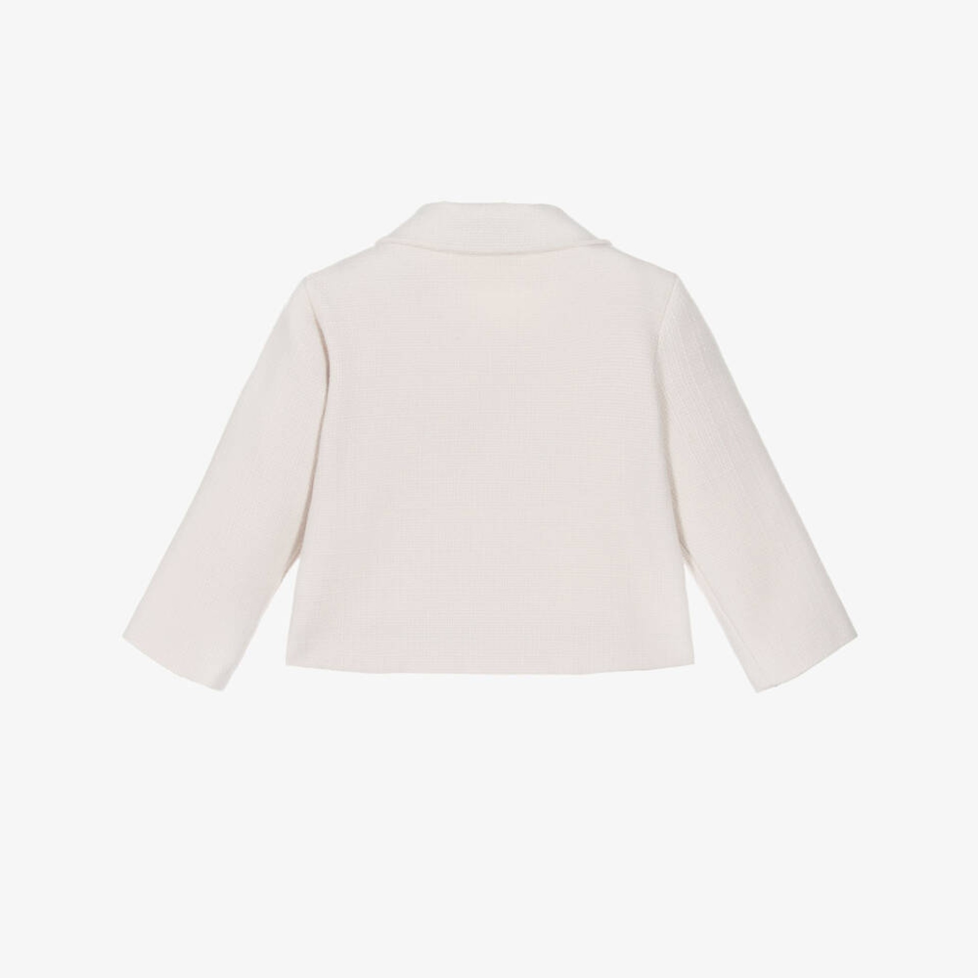 Ivory coat with bows