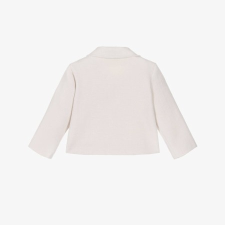 Ivory coat with bows Ivory coat with bows