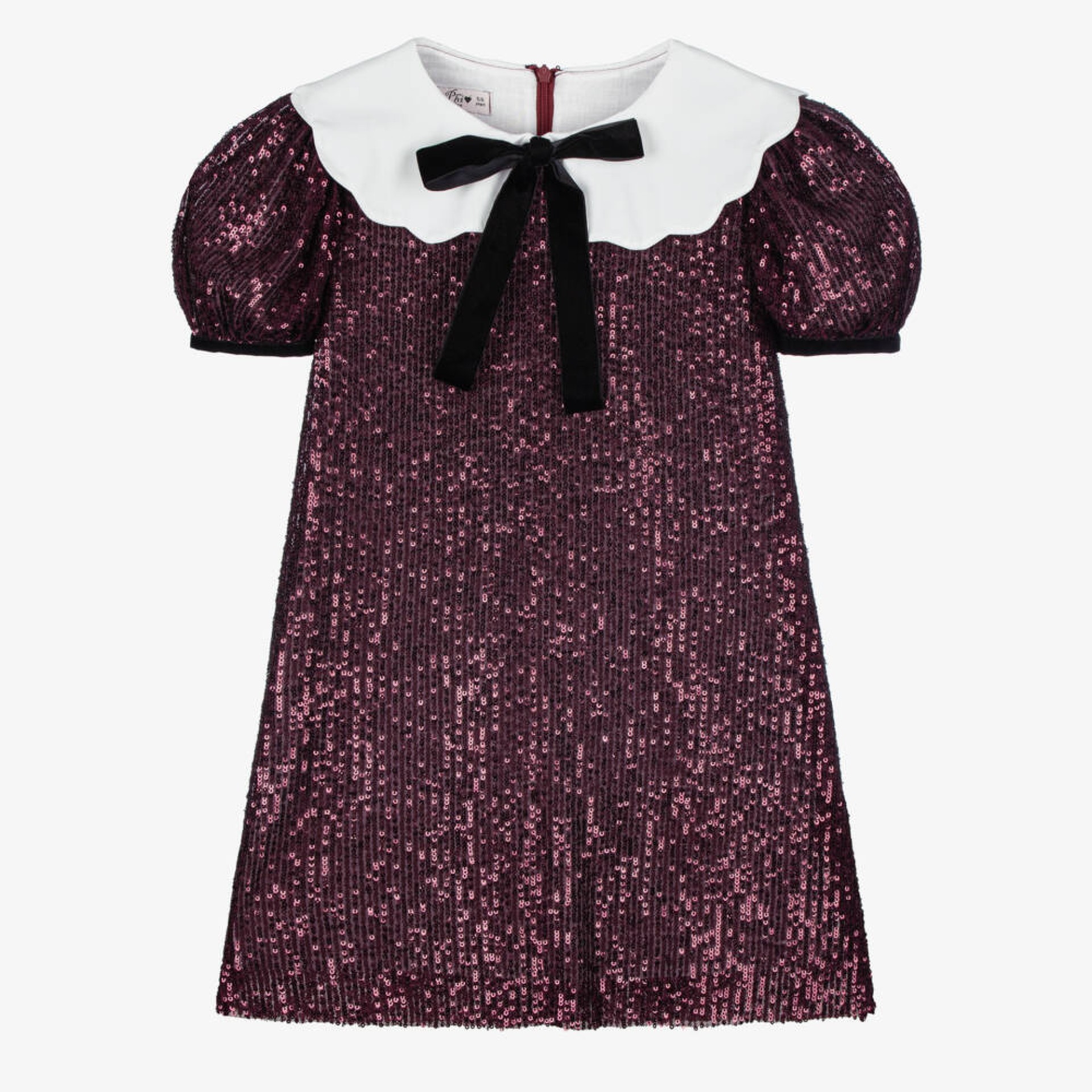 Robe bordeaux à paillettes