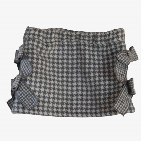 Grey pied de poule skirt with bows Grey pied de poule skirt with bows