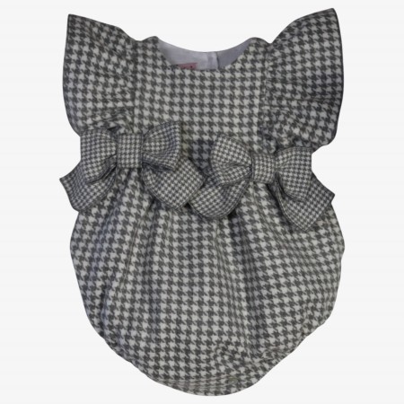 Grey Pied de poule Romper Grey Pied de poule Romper