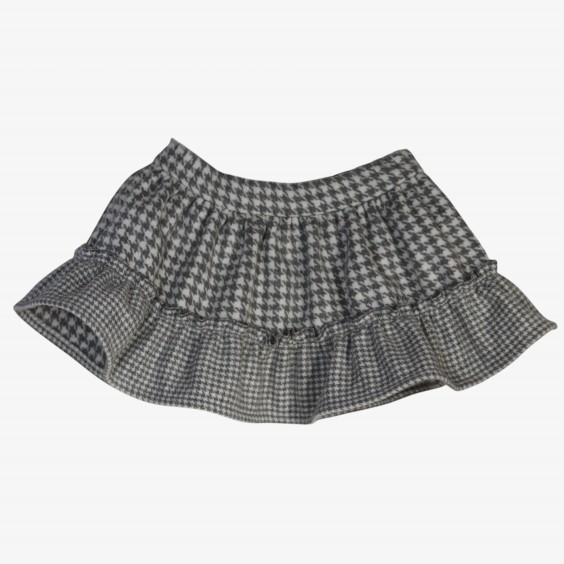 Grey pied de poule skirt