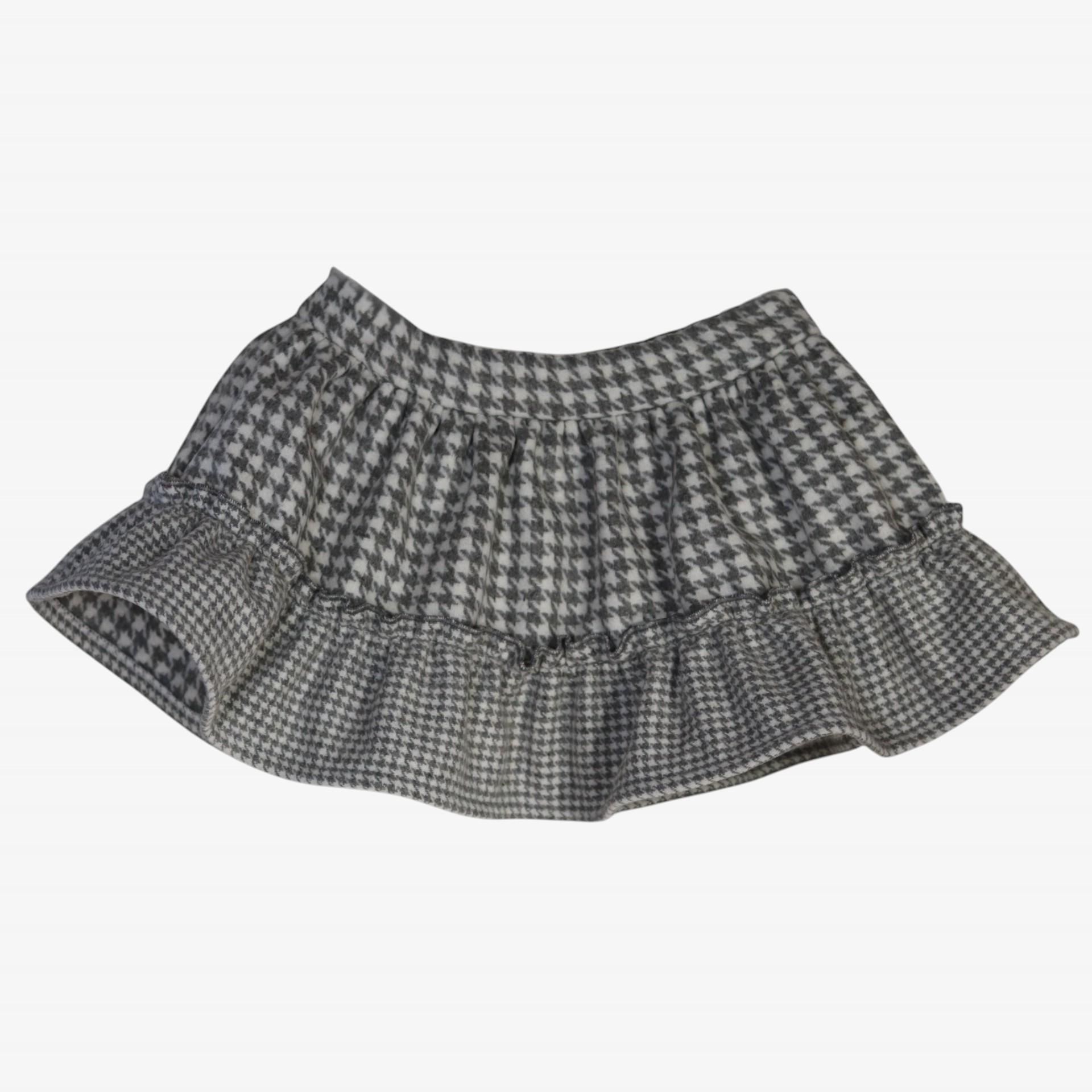 Grey pied de poule skirt