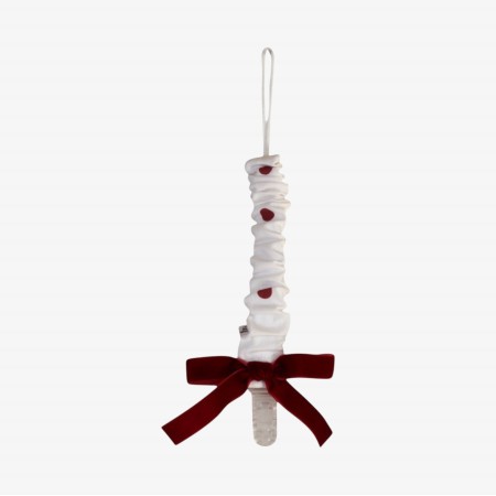 Bordeaux dots dummy clip 