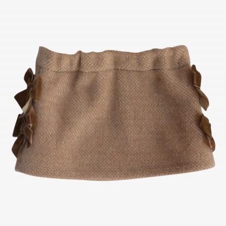 Beige skirt with bows Beige skirt with bows