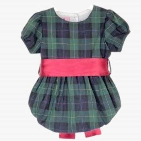 Green Tartan Romper