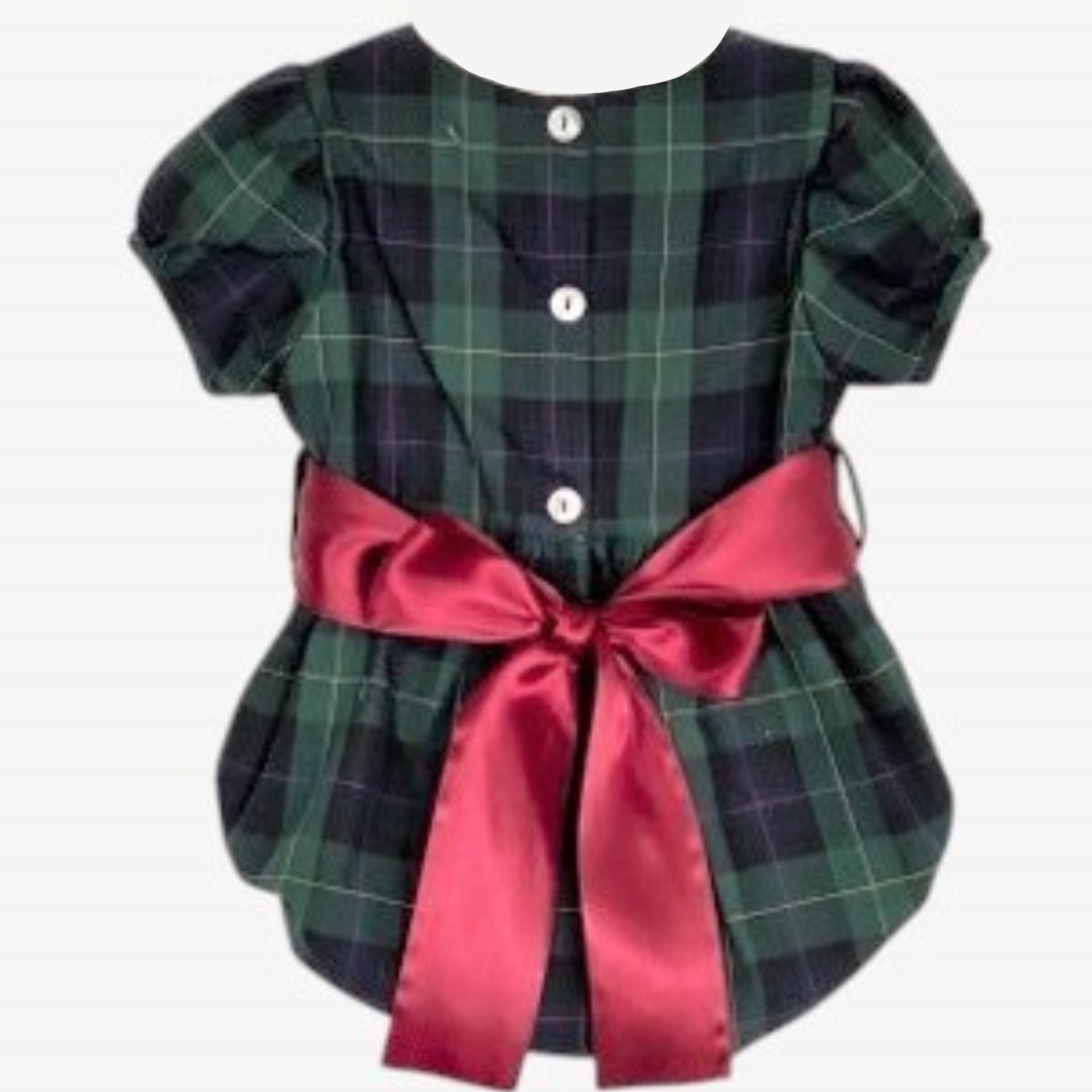 Green Tartan Romper