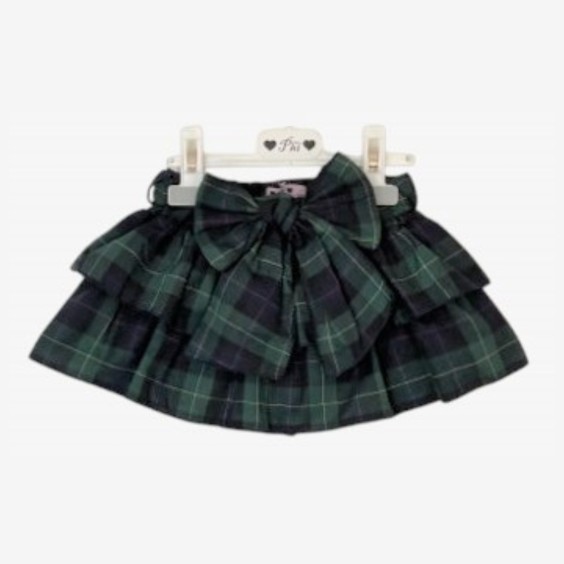 Green tartan skirt