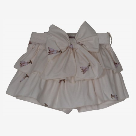  Ivory skirt with dogs