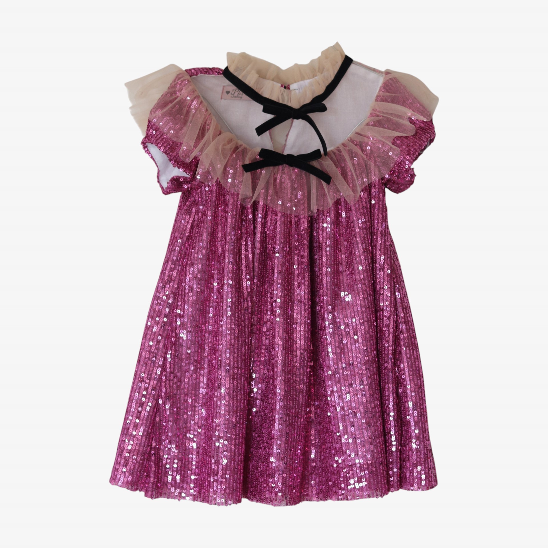 Lilac Sequins Dress with tule