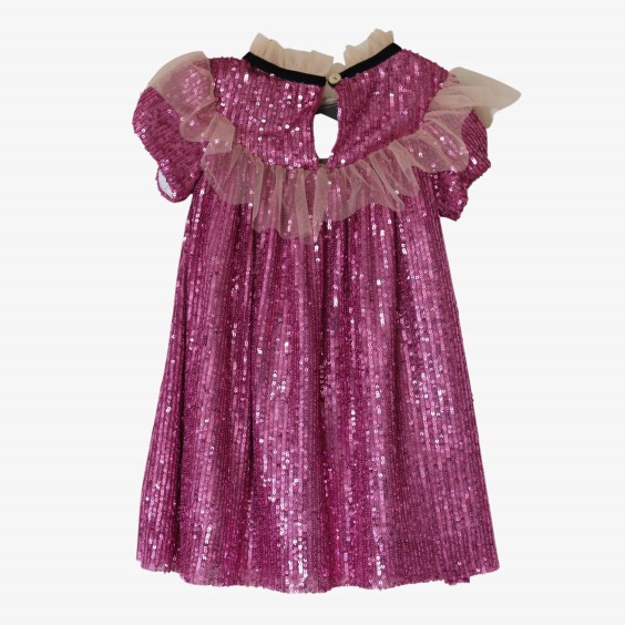 Lilac Sequins Dress with tule