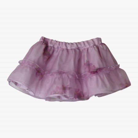 Lilac flowers organza skirt