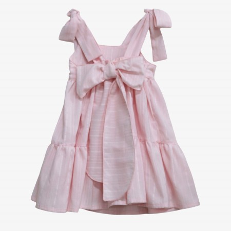 Vestido rosa com la�os