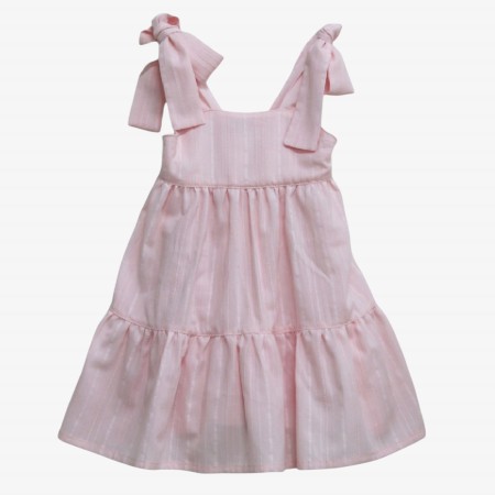 Vestido rosa com la�os