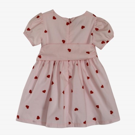 Vestido rosa com cora��es