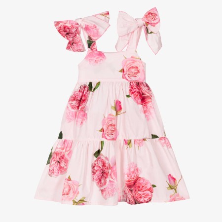Roses dress with bows