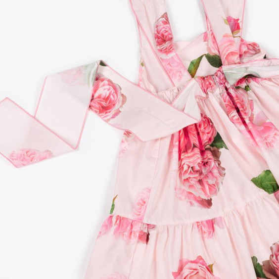 Roses dress with bows