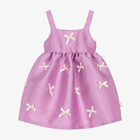Lilac dress with bows 