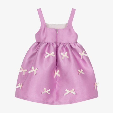 Lilac dress with bows 