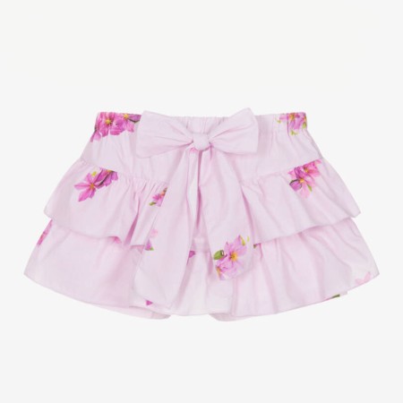 Lilac skort with flowers