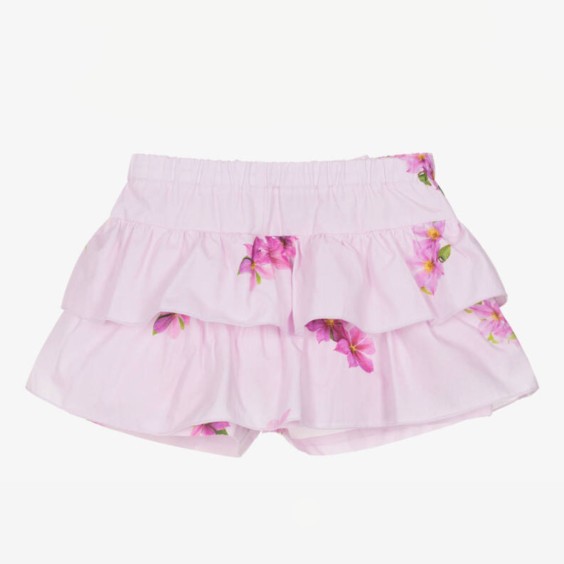 Lilac skort with flowers