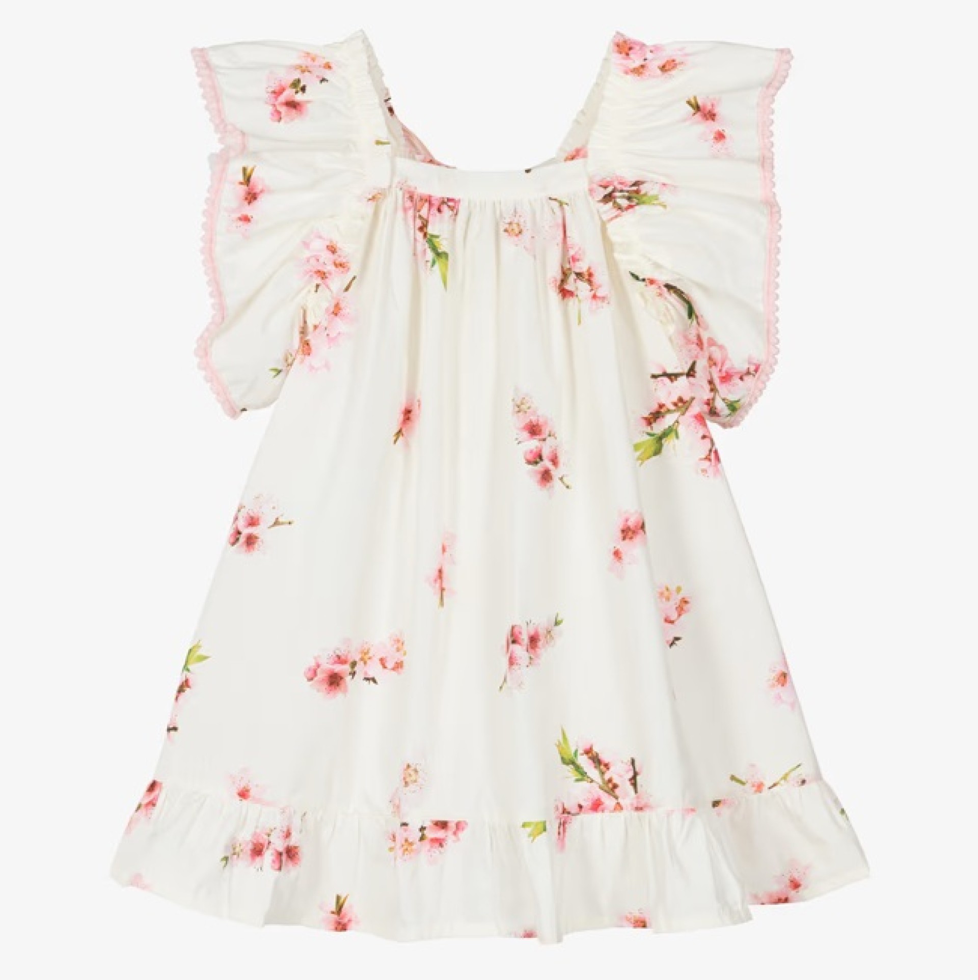 Cherry blossom dress with pompom