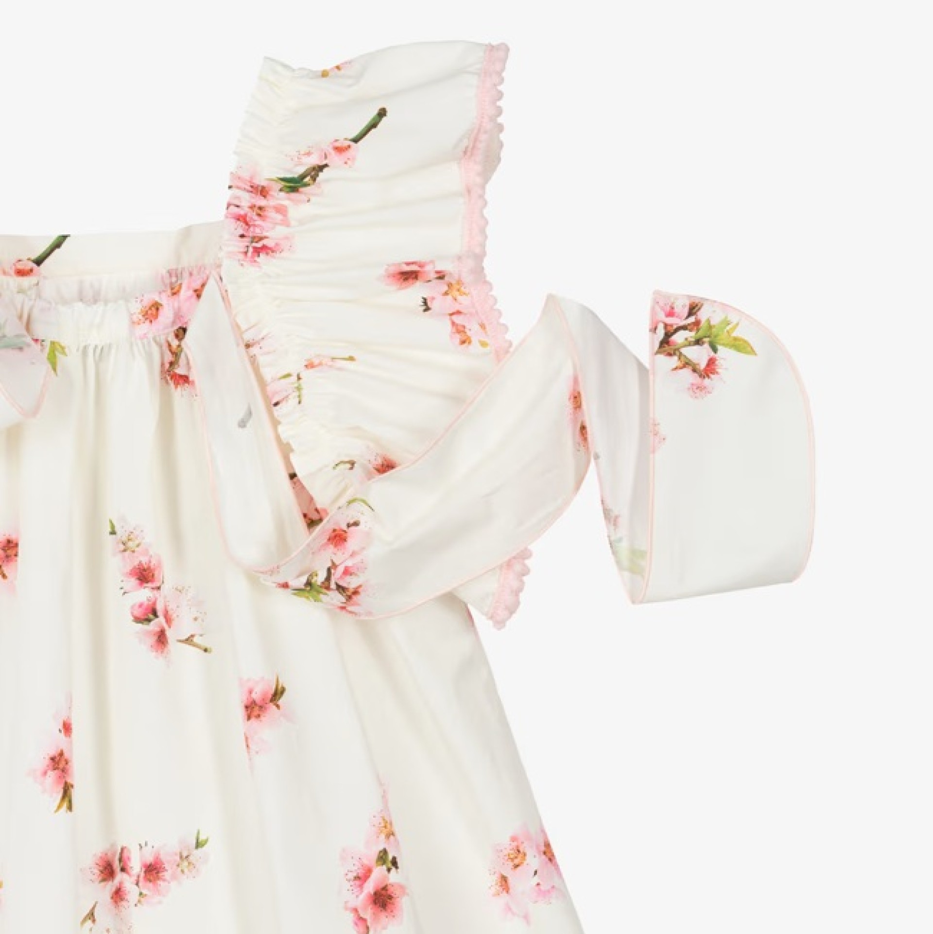 Cherry blossom dress with pompom