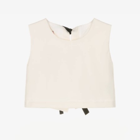 Ivory blouse with bows Ivory blouse with bows