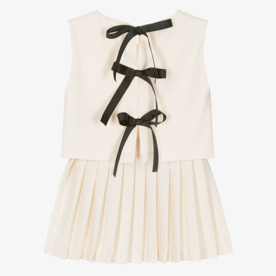 Ivory blouse with bows