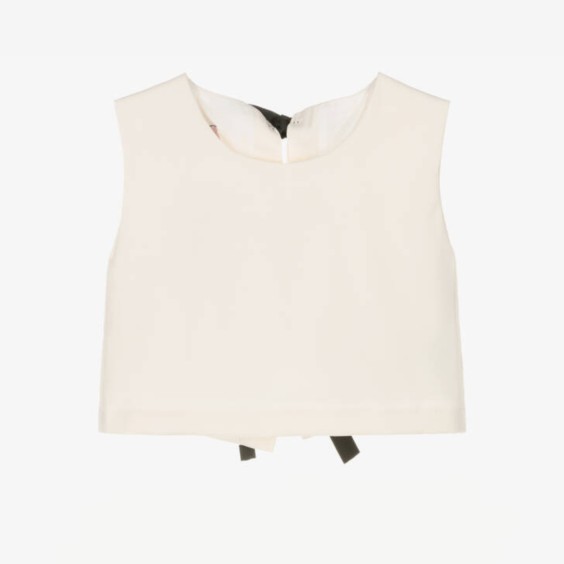 Ivory blouse with bows