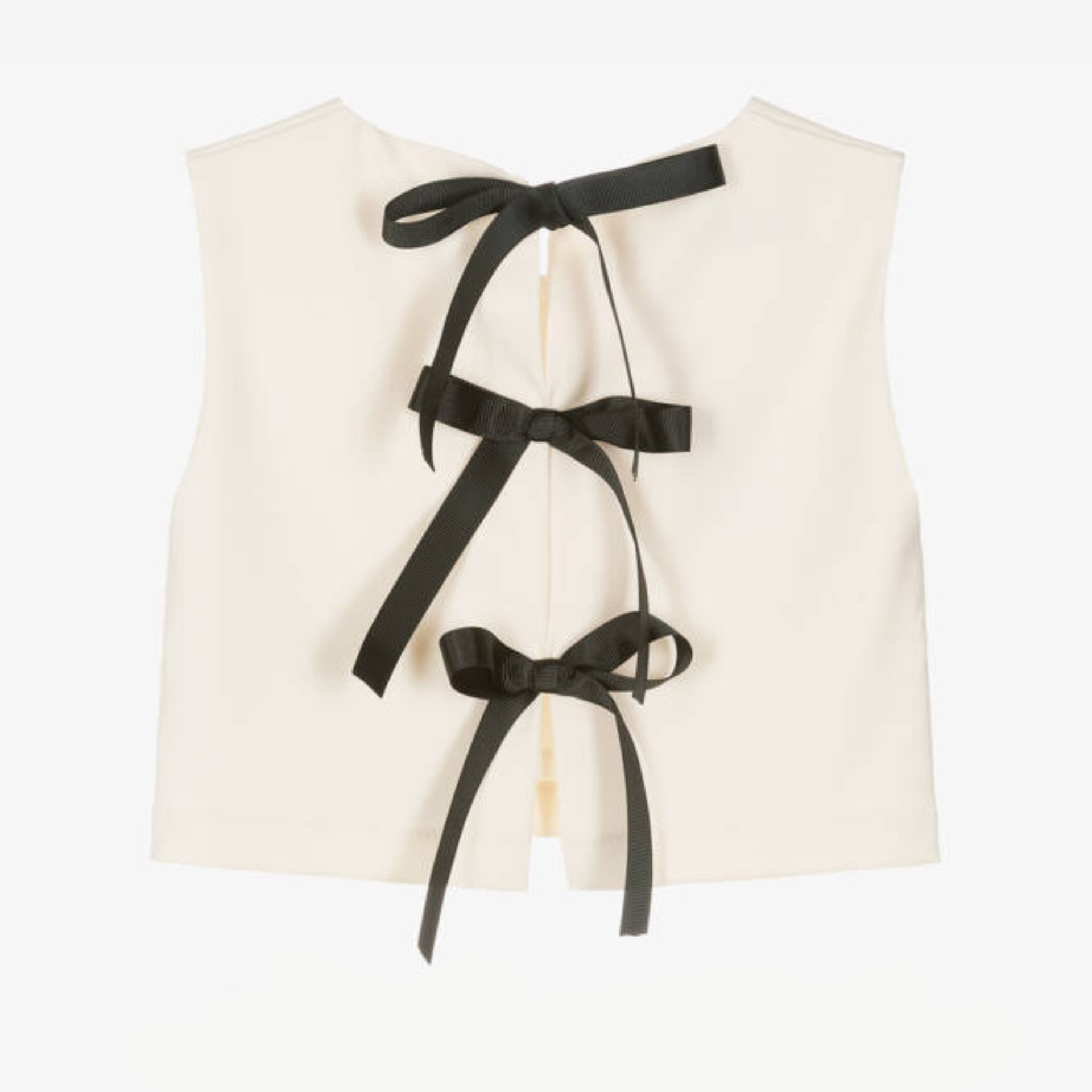 Ivory blouse with bows