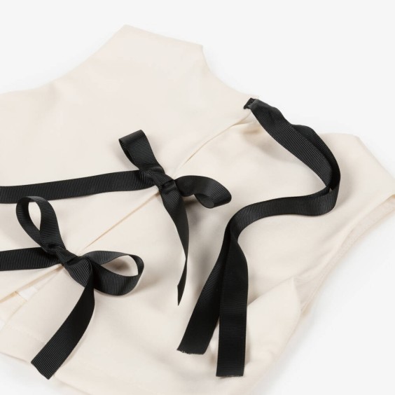 Ivory blouse with bows