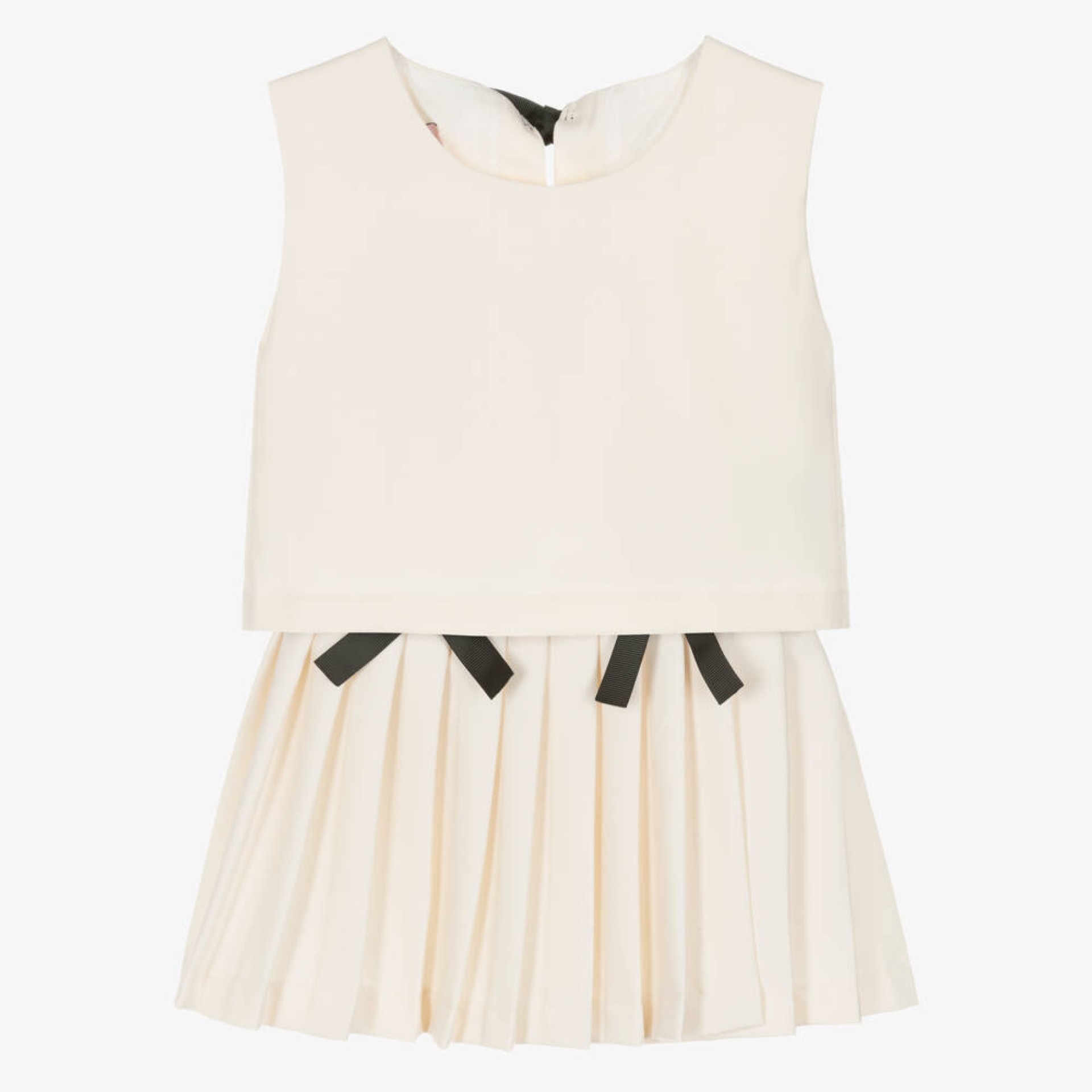 Ivory blouse with bows