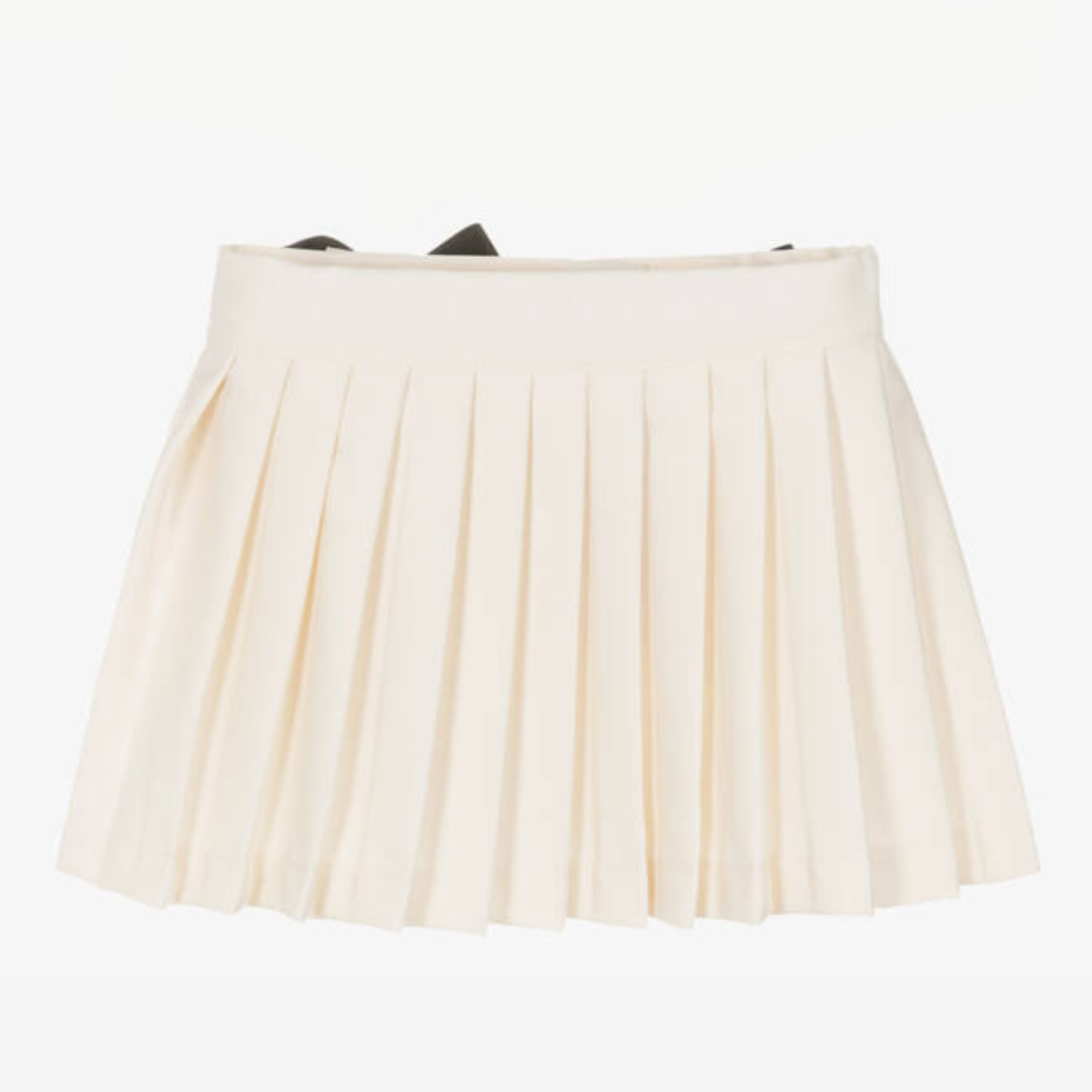 Ivory pleated skirt