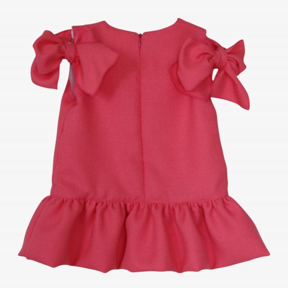 Pink dress with bows
