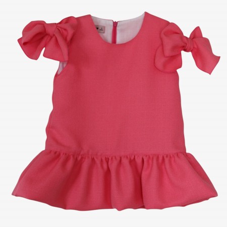 Pink dress with bows Pink dress with bows