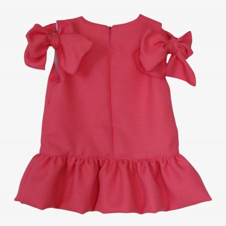 Pink dress with bows