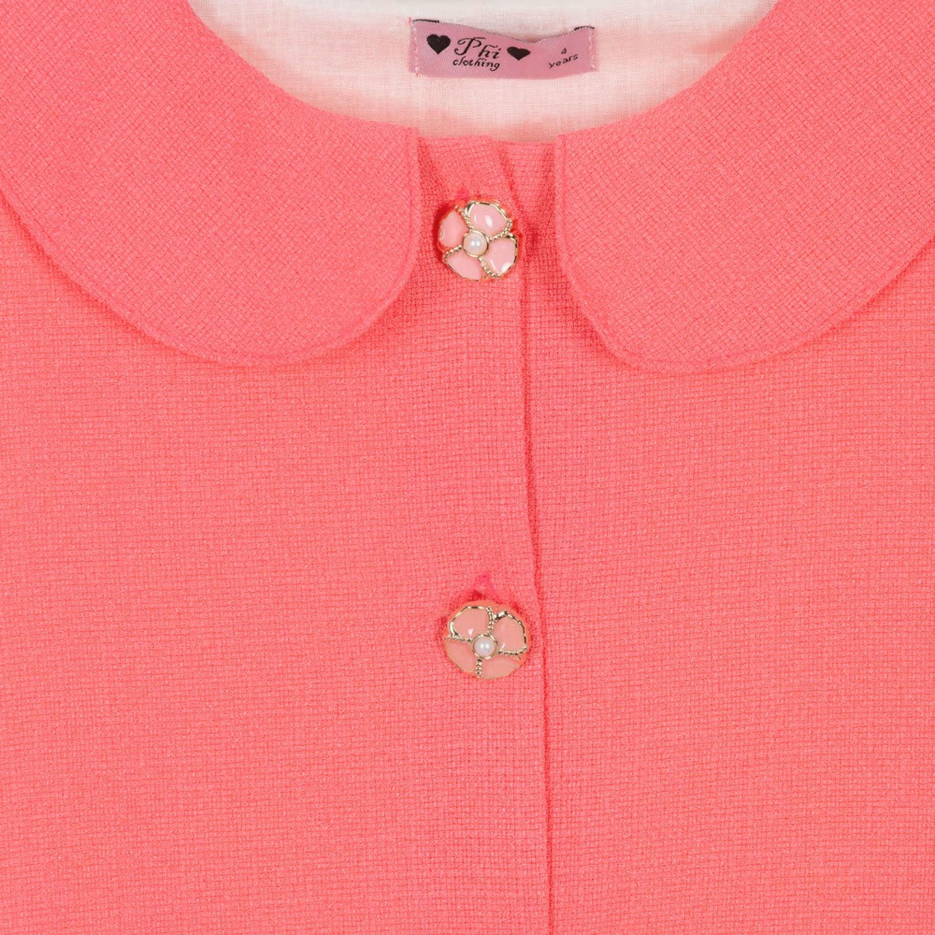 Pink tweed vest