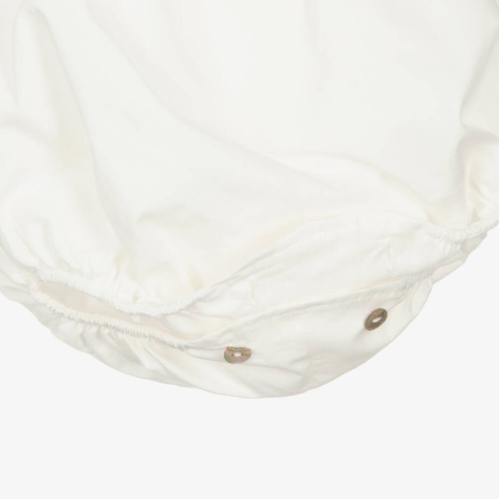Ivory Romper with tulle lace