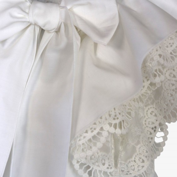 Ivory dress with bow