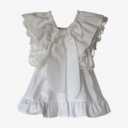 Ivory dress with bow Ivory dress with bow