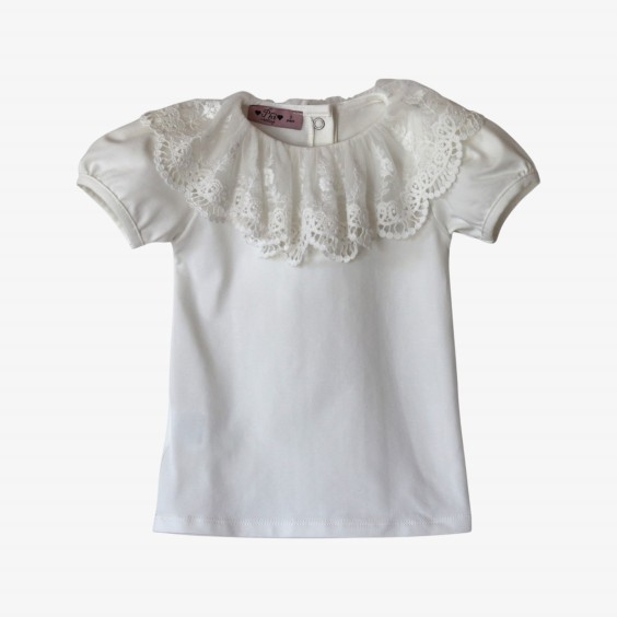 Tulle lace collar body/T-shirt